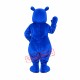 Superb Blue Hippo Mascot Costume Superb Blue Hippo Mascot Costume