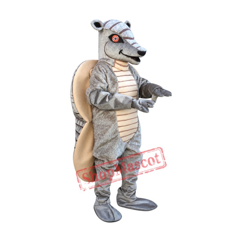 Superb Realistic Armadillo Mascot Costume Superb Realistic Armadillo Mascot Costume