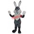 Grey & White Rabbit Bunny Mascot Costume