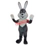 Grey & White Rabbit Bunny Mascot Costume