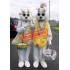 White Mr & Mrs Easter Bunny Mascot Costume