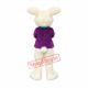 Superb Purple Suit Easter Bunny Mascot Costume Superb Purple Suit Easter Bunny Mascot Costume
