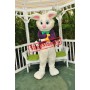 Superb Purple Suit Easter Bunny Mascot Costume