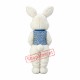 Friendly White Easter Bunny Mascot Costume