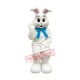 Happy White Easter Bunny Mascot Costume
