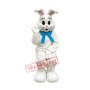 Happy White Easter Bunny Mascot Costume