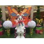 Happy White Easter Bunny Mascot Costume