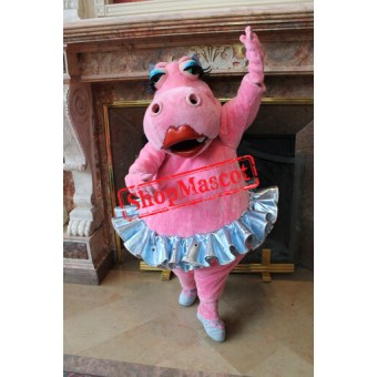 Beautiful Pink Hippo Mascot Costume