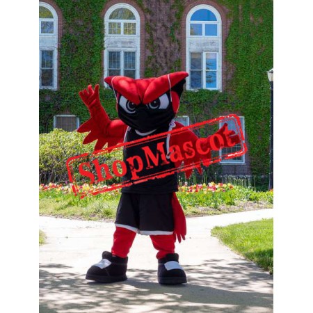 Power Fierce Red Owl Mascot Costume Power Fierce Red Owl Mascot Costume