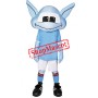 Blue Alien Mascot Costume