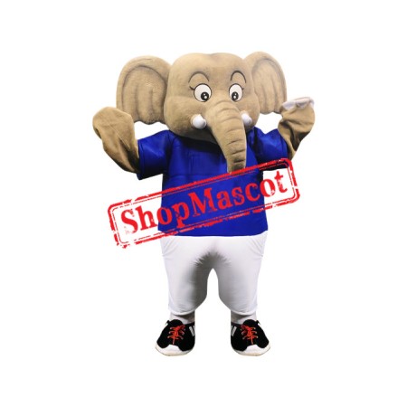 Superb Sport Elephant Mascot Costume