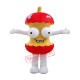 Red Apple Core Mascot Costume