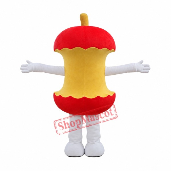 Red Apple Core Mascot Costume Red Apple Core Mascot Costume