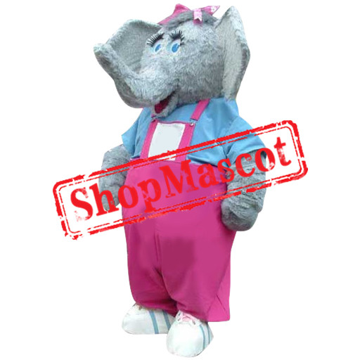 Superb Realistic Elephant Mascot Costume