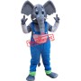 Blue Suit Elephant Mascot Costume