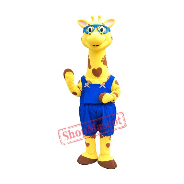 Superb Lovely Giraffe Mascot Costume