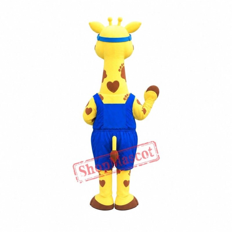 Superb Lovely Giraffe Mascot Costume