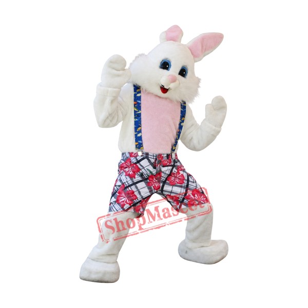 Lovely White Easter Bunny Mascot Costume