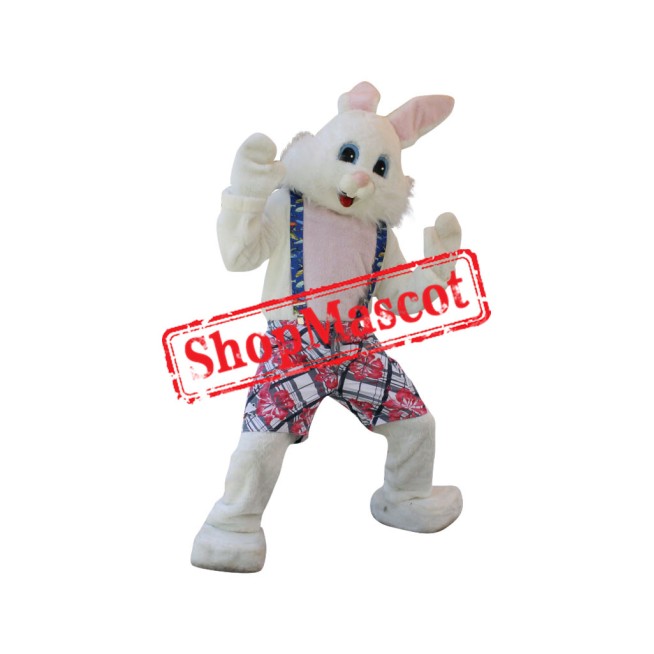 Lovely White Easter Bunny Mascot Costume