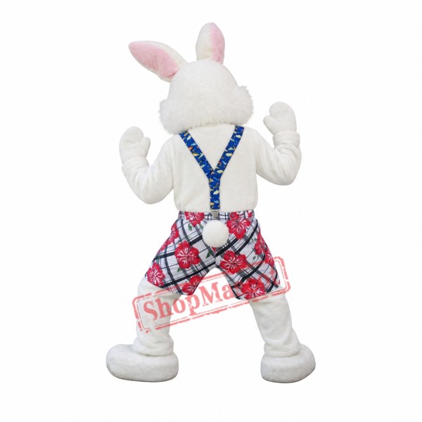 Lovely White Easter Bunny Mascot Costume