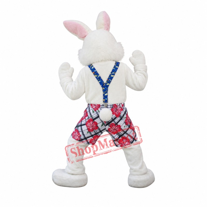 Lovely White Easter Bunny Mascot Costume