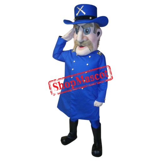 Blue Patriot Mascot Costume