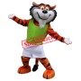Friendly Adult Tiger Mascot Costume