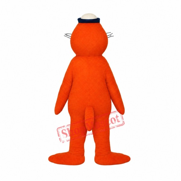Orange Seal Mascot Costume Orange Seal Mascot Costume