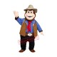 Sheriff Monkey Mascot Costume Sheriff Monkey Mascot Costume