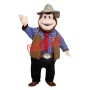 Sheriff Monkey Mascot Costume