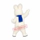 Friendly White Rabbit Mascot Costume