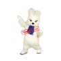 Friendly White Rabbit Mascot Costume