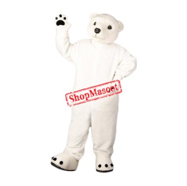 Superb Friendly Polar Bear Mascot Costume
