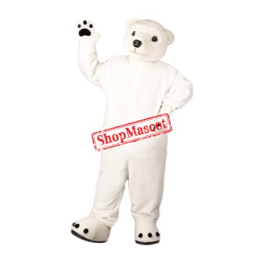 Superb Friendly Polar Bear Mascot Costume