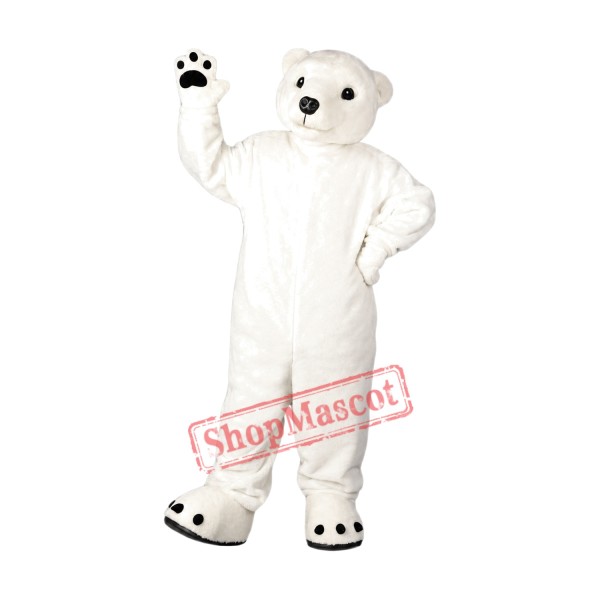 Superb Friendly Polar Bear Mascot Costume