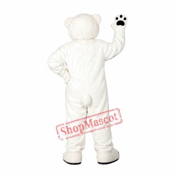 Superb Friendly Polar Bear Mascot Costume Superb Friendly Polar Bear Mascot Costume