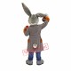 Superb Grey Easter Bunny Mascot Costume Superb Grey Easter Bunny Mascot Costume