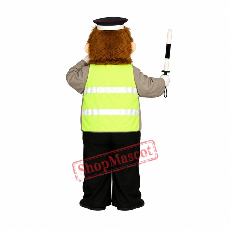Traffic Police Mascot Costume Traffic Police Mascot Costume