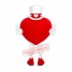 Happy Red Heart Mascot Costume Happy Red Heart Mascot Costume