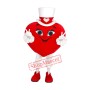 Happy Red Heart Mascot Costume