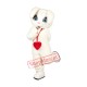 Red Heart White Rabbit Mascot Costume Red Heart White Rabbit Mascot Costume