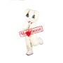 Red Heart White Rabbit Mascot Costume