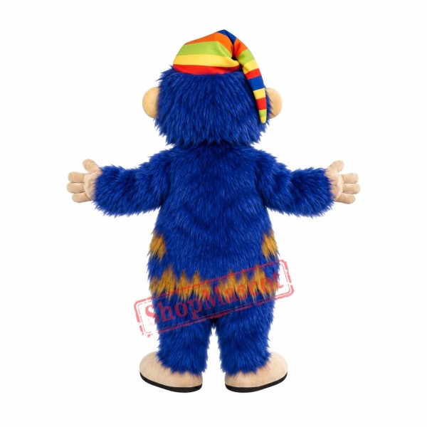 Blue Monkey Mascot Costume Blue Monkey Mascot Costume