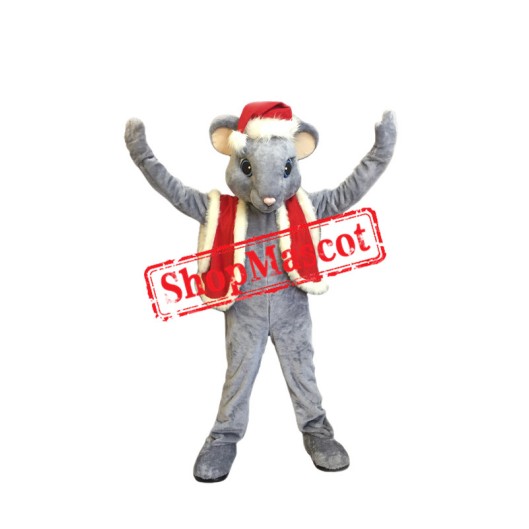 Lovely Christmas Mouse Mascot Costume