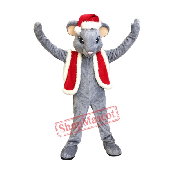 Lovely Christmas Mouse Mascot Costume Lovely Christmas Mouse Mascot Costume