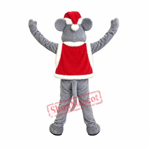 Lovely Christmas Mouse Mascot Costume Lovely Christmas Mouse Mascot Costume