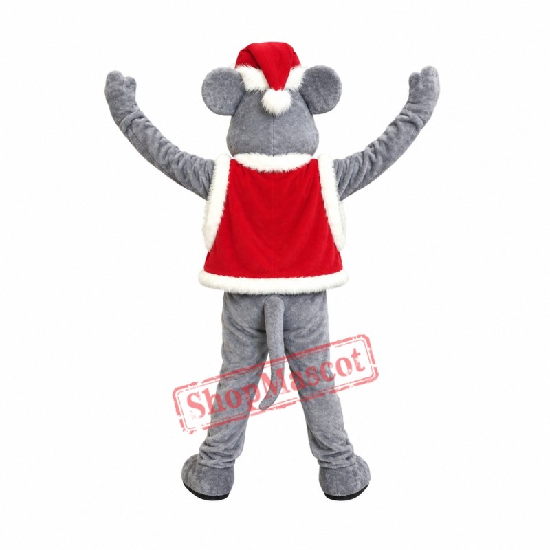 Lovely Christmas Mouse Mascot Costume Lovely Christmas Mouse Mascot Costume