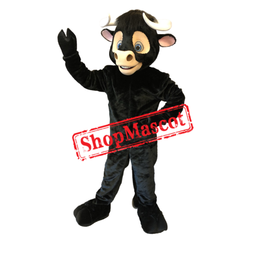 Black Bull Mascot Costume