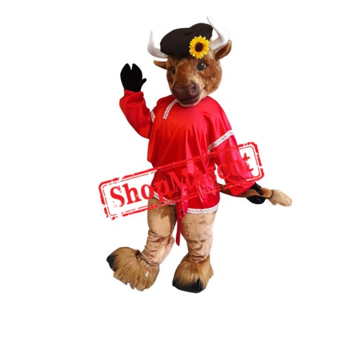 Superb Friendly Buffalo Mascot Costume