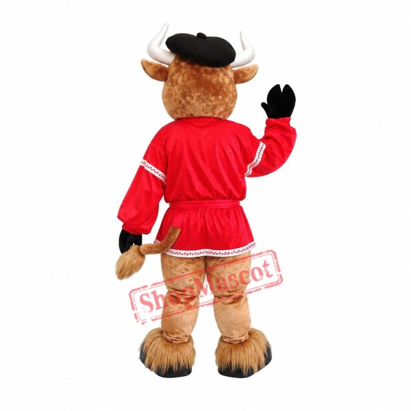 Superb Friendly Buffalo Mascot Costume Superb Friendly Buffalo Mascot Costume